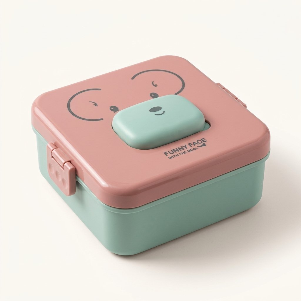 Teddy Face Lunch Box